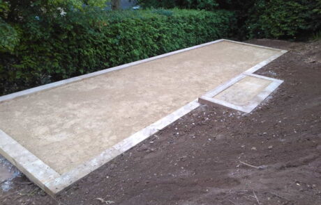 Petanque court rose garden