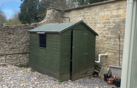 Potting shed with cold frames - private residence Gloucestershire