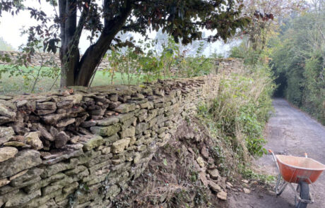 dry stone walling - Retaining wall Near Bath
