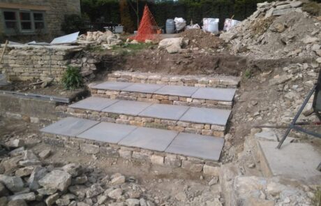 The Forge dry stone stairs